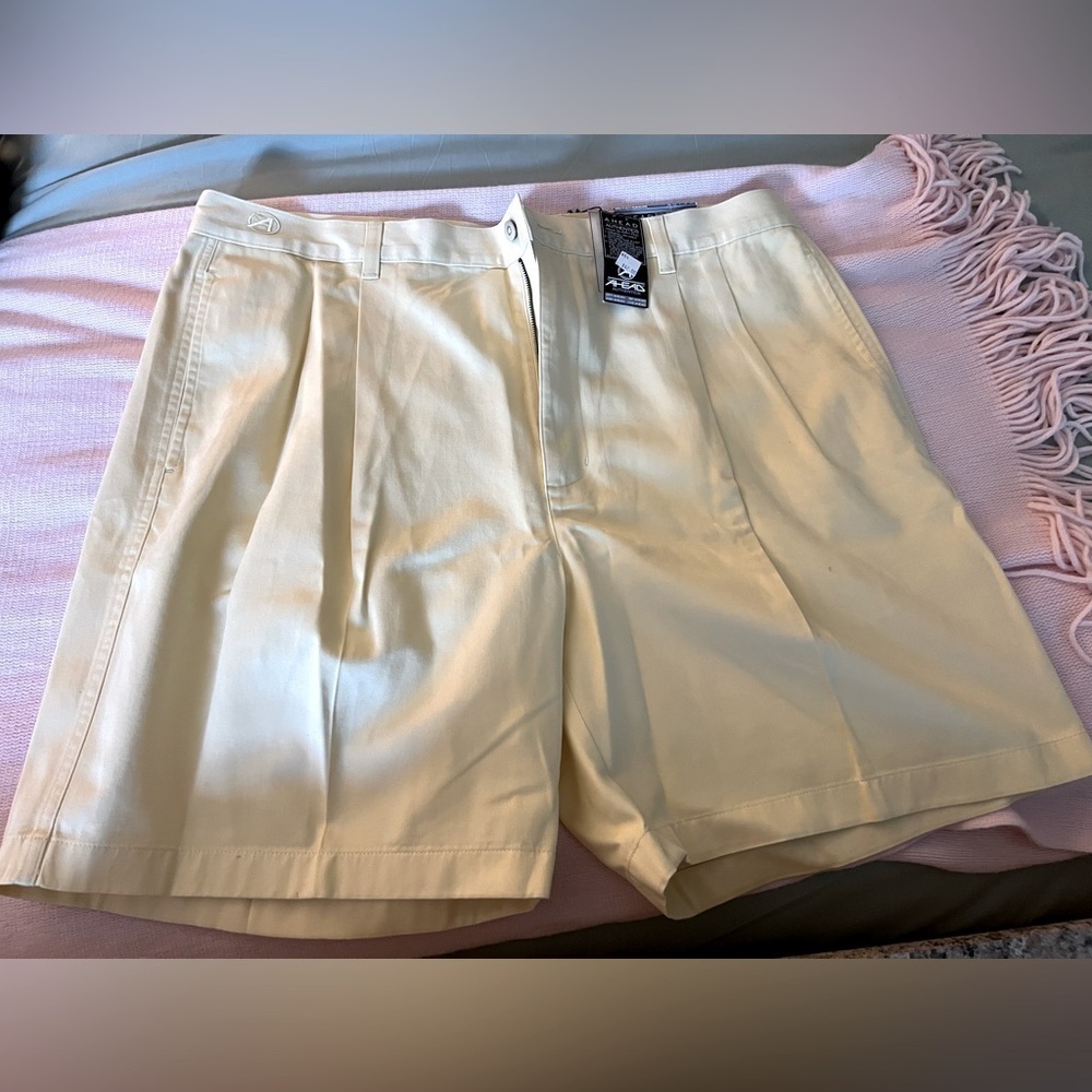 Men’s Ahead Authentics shorts.  Size 38.  Brand new. Yellow.